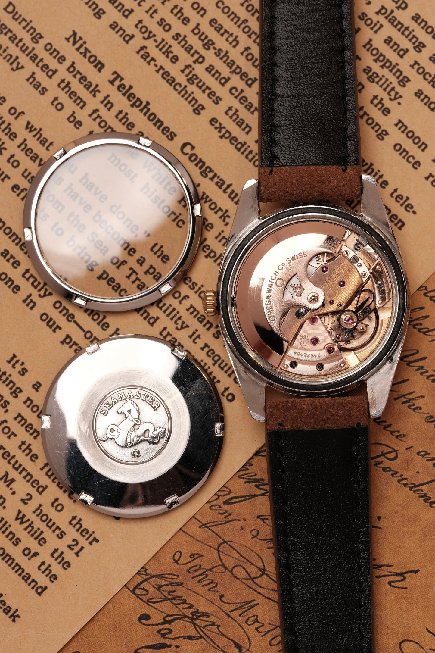 Vintage Omega Seamaster Automatic Gold Capped 166.010-63 ( Sapphire case back)