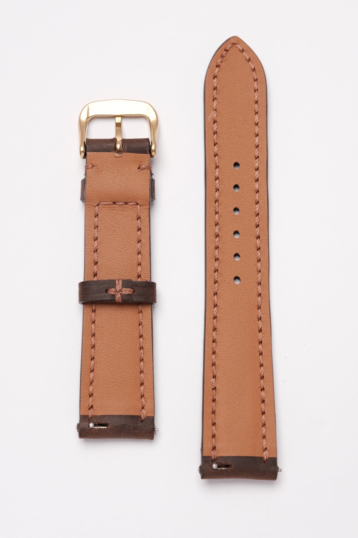 Coffee Bean Crazy Horse Leather Strap