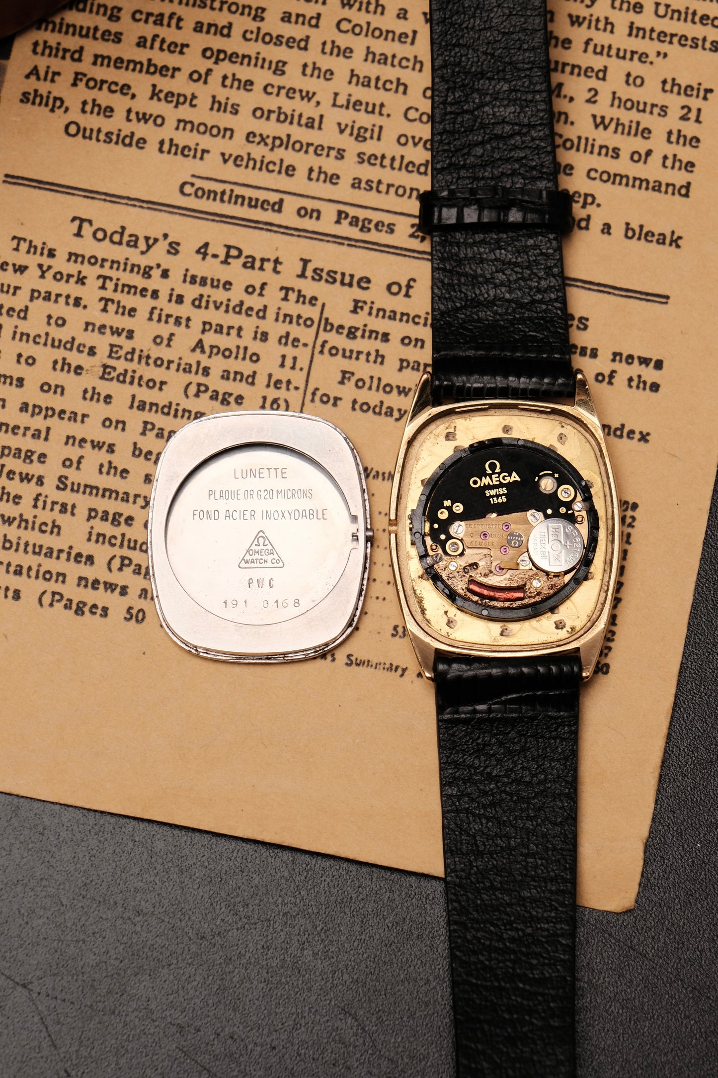 Vintage Omega De Ville Ellipse Quartz Gold Plated Ref 191 0168 Cal 1365