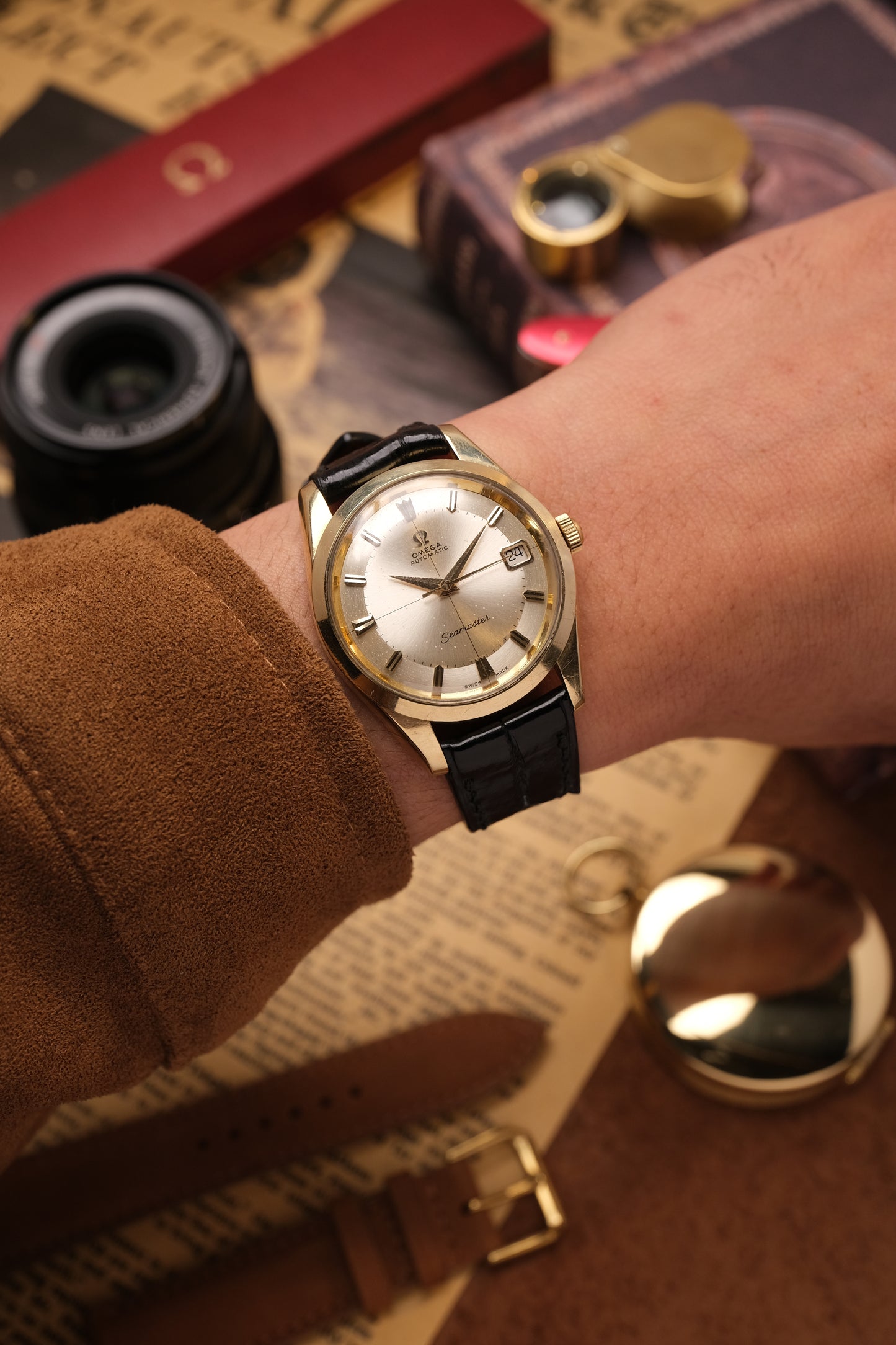 Vintage Omega Seamaster Automatic Pie Pan Dial Gold Capped 166.010-63 (Rare)