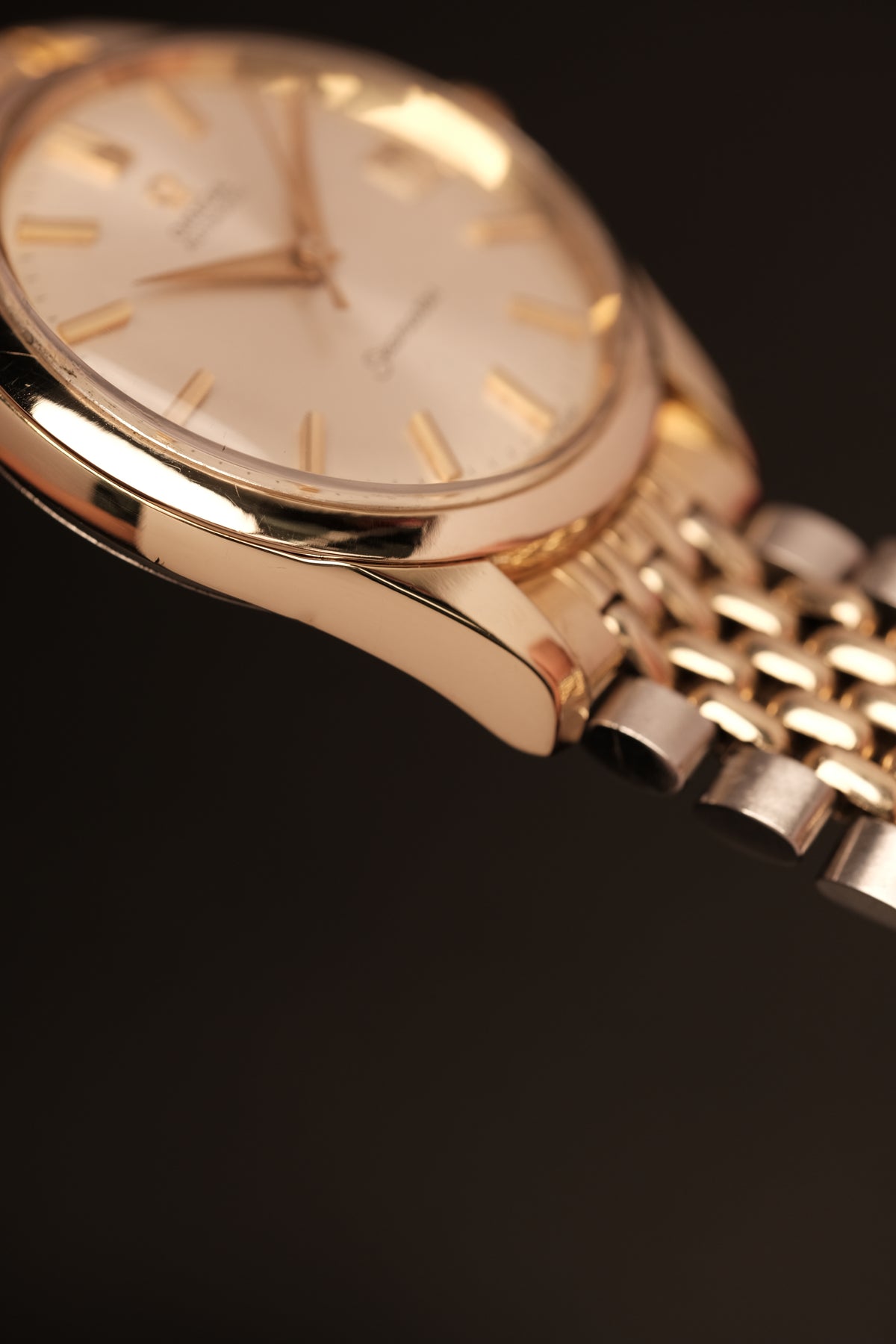 1963 Omega Seamaster Automatic Two-Tone REF. 166.010 + Beads of rice bracelet