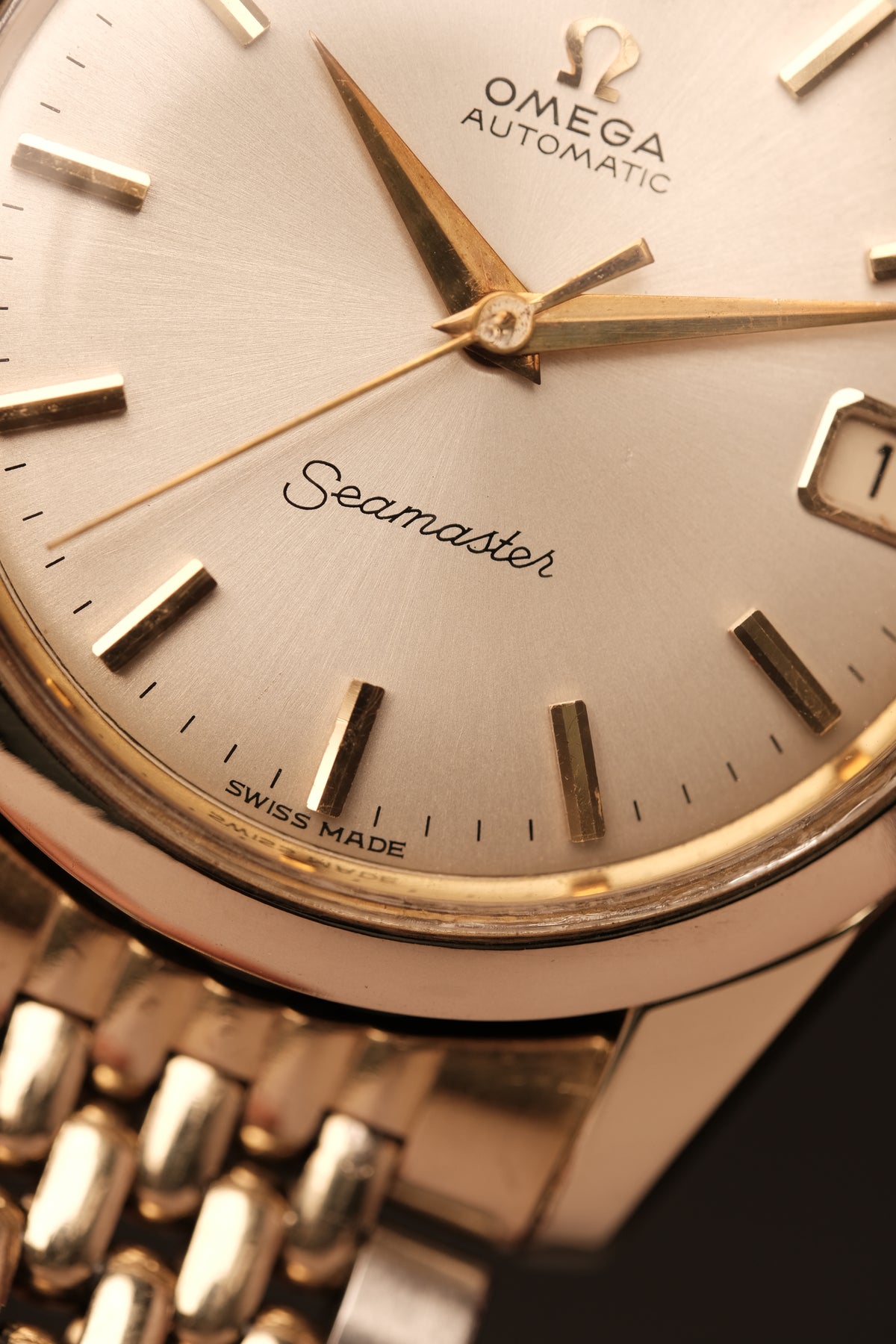 1963 Omega Seamaster Automatic Two-Tone REF. 166.010 + Beads of rice bracelet