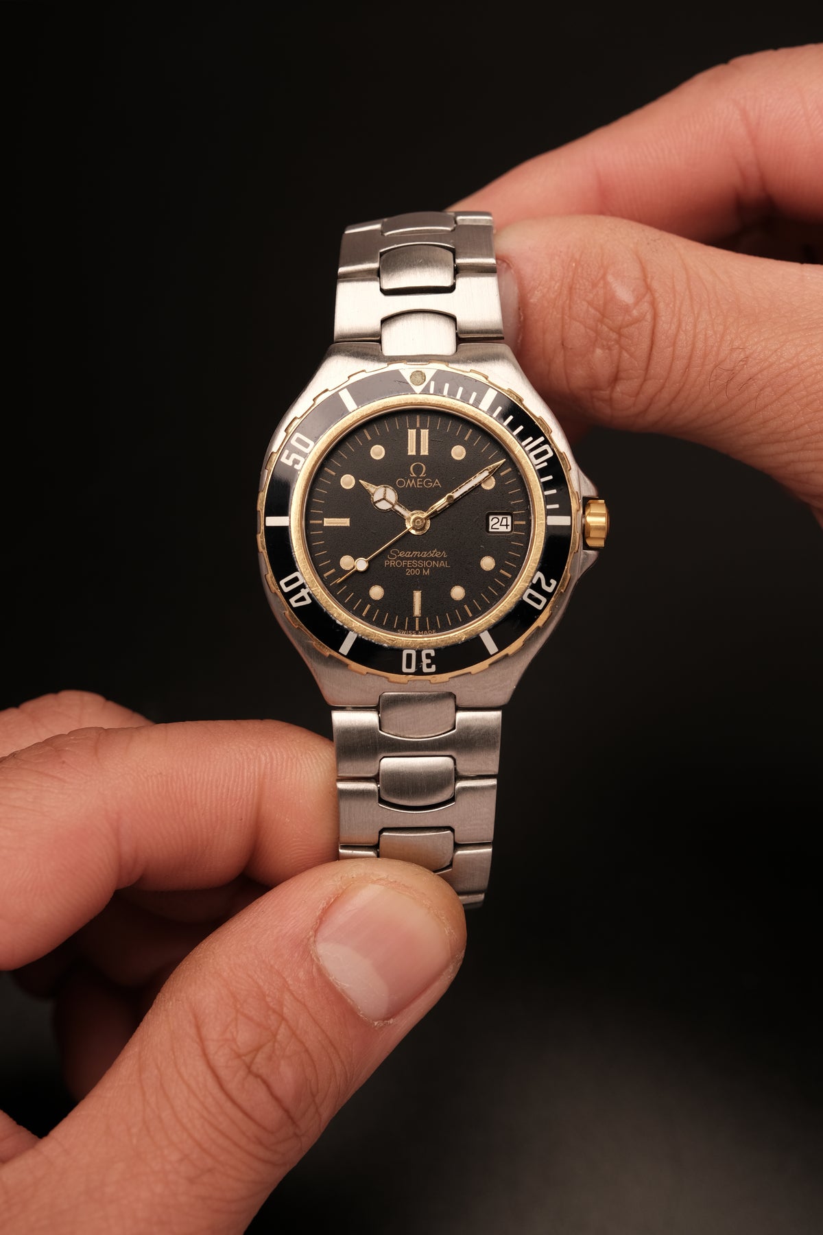 1991 Divers Omega Seamaster Two tone Professional 200m Quartz Vintage Pre Bond 36mm