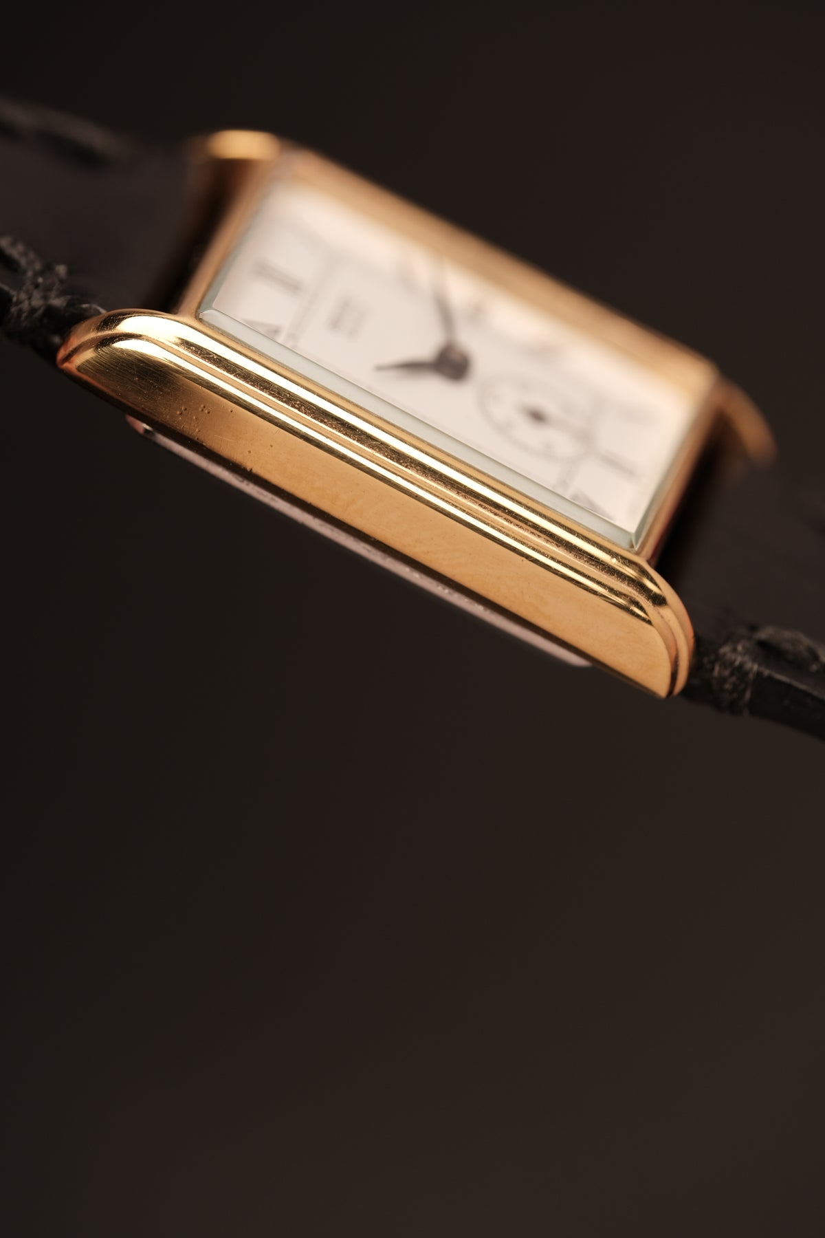 1981 SEIKO TANK ROMAN SUB-SECOND 1428-5020 (20X29MM)