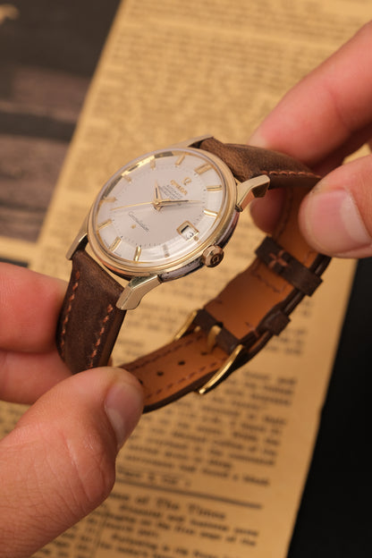 1963 OMEGA CONSTELLATION PIE PAN DOG LEG White Dial AUTOMATIC CHRONOMETER REF. 168.005