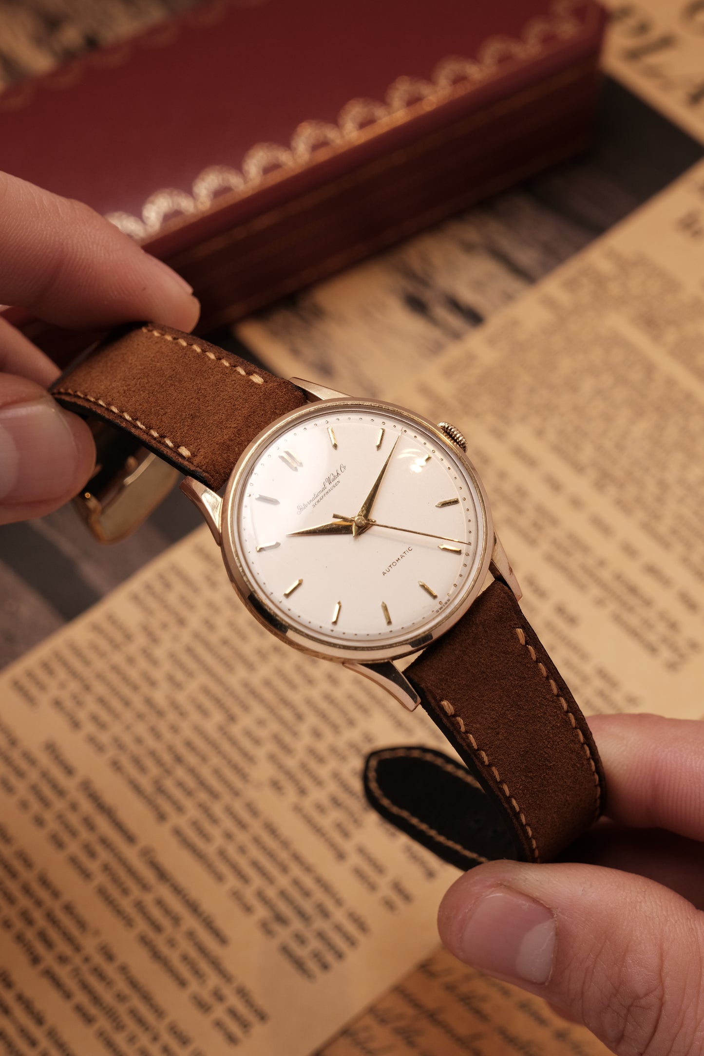 Calatrava IWC SCHAFFHAUSEN Cal.853 White Dial Automatic