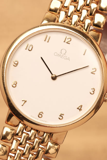 Omega De Ville Ref. 395.0875.2 Cal.1378 Ultra Thin Arabic Numeral Dial  Integrated Bracelet