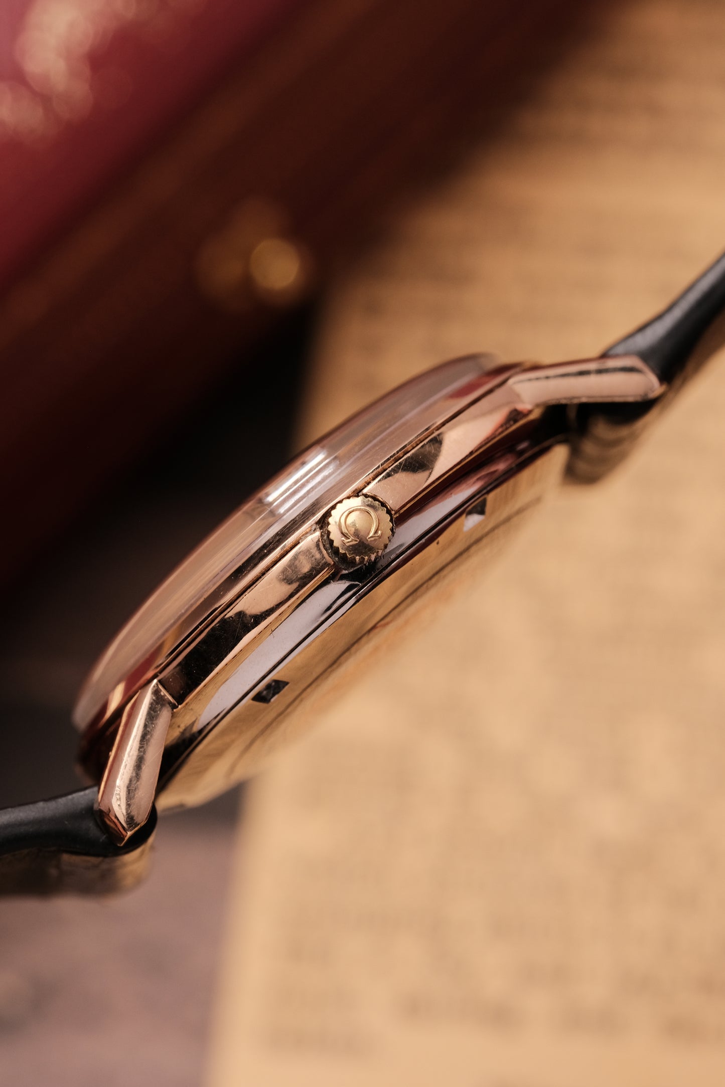 1967 OMEGA CONSTELLATION PIE PAN ROSE GOLD CHRONOMETER REF 168.010