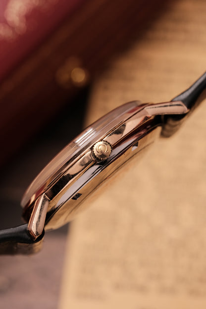 1967 OMEGA CONSTELLATION PIE PAN ROSE GOLD CHRONOMETER REF 168.010