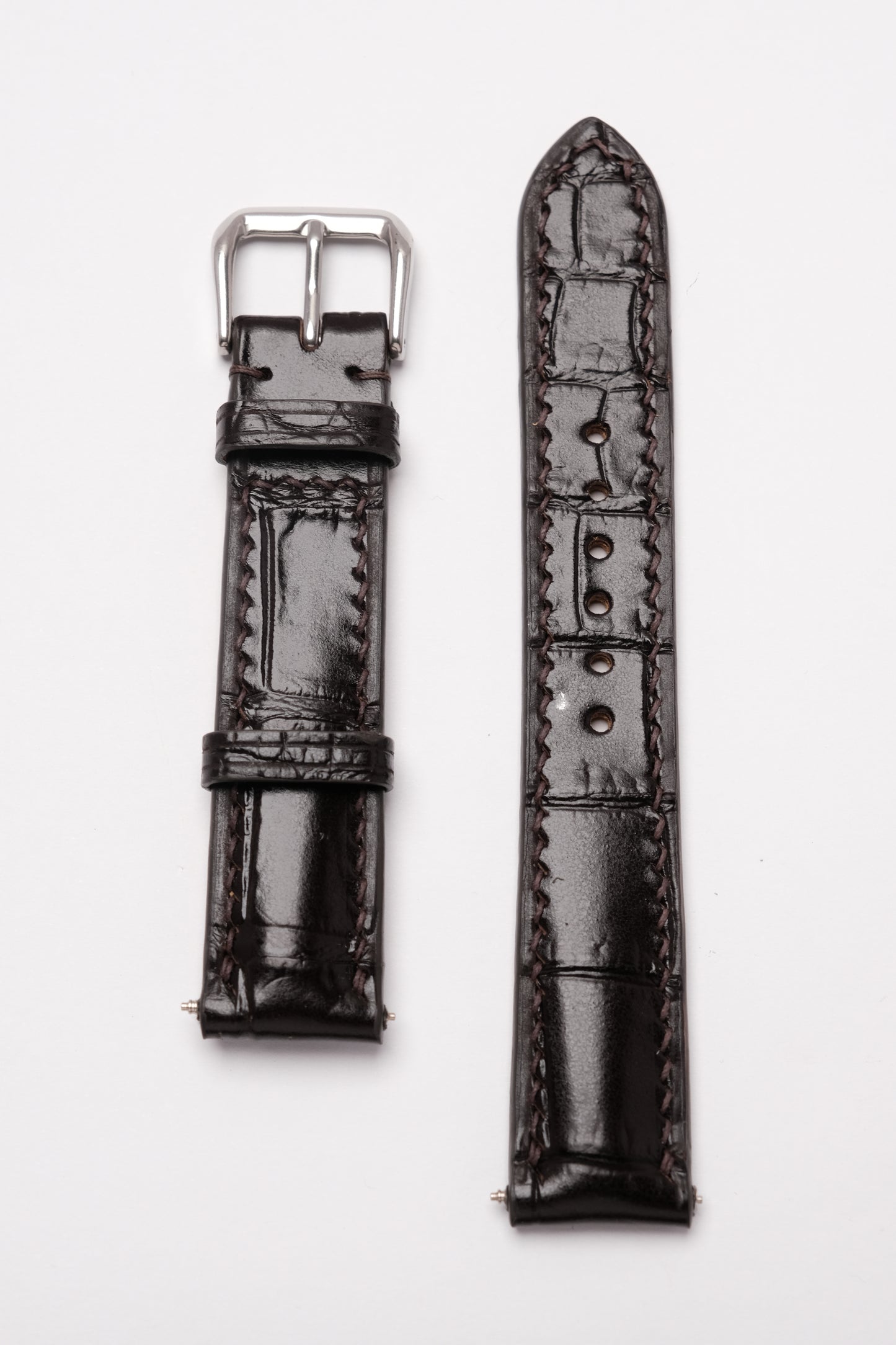 Oxblood Alligator Leather Strap