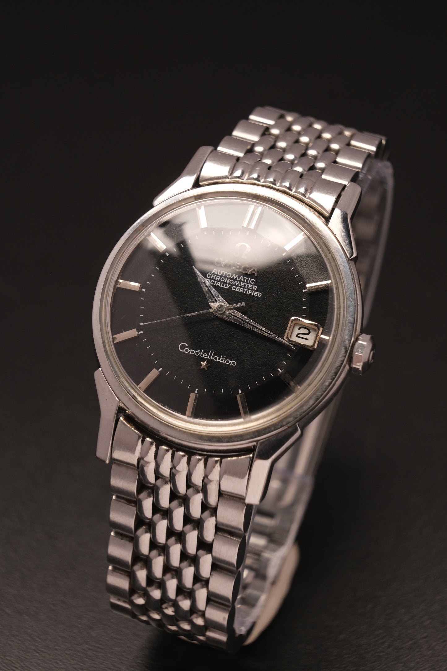 Omega Constellation Pie Pan Black Dial Chronometer  Ref. 168.005