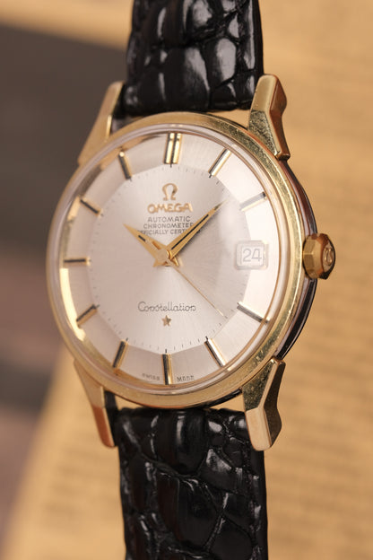 1963 OMEGA CONSTELLATION PIE PAN DOG LEG White Dial AUTOMATIC CHRONOMETER REF. 168.005