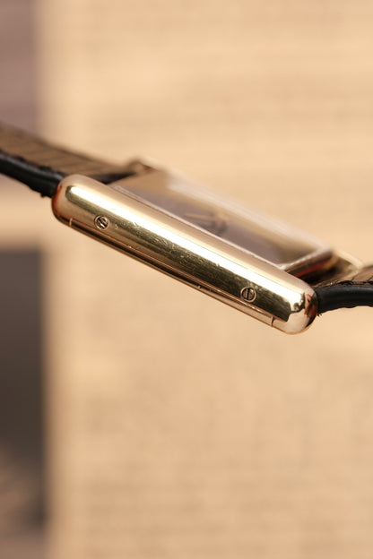 CARTIER MUST DE TANK (LM 23x31mm) Hand Winding VERMEIL Black DIAL 6173765