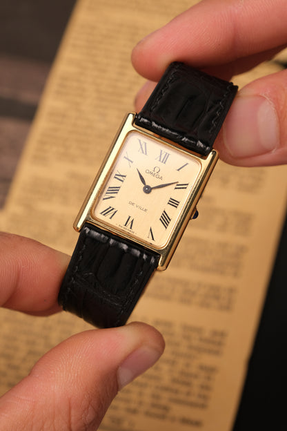 Vintage Tank OMEGA DE VILLE REF. 511.0404  Roman numerals