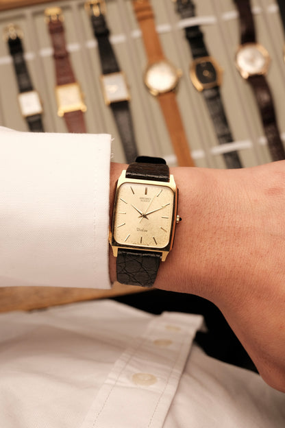 Vintage Seiko Dolce Gold Snow Flake Dial  7731-5110