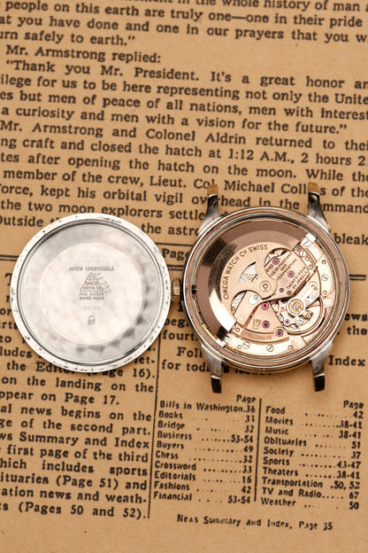 1963 OMEGA CONSTELLATION PIE PAN DOG LEG White Dial AUTOMATIC CHRONOMETER REF. 168.005