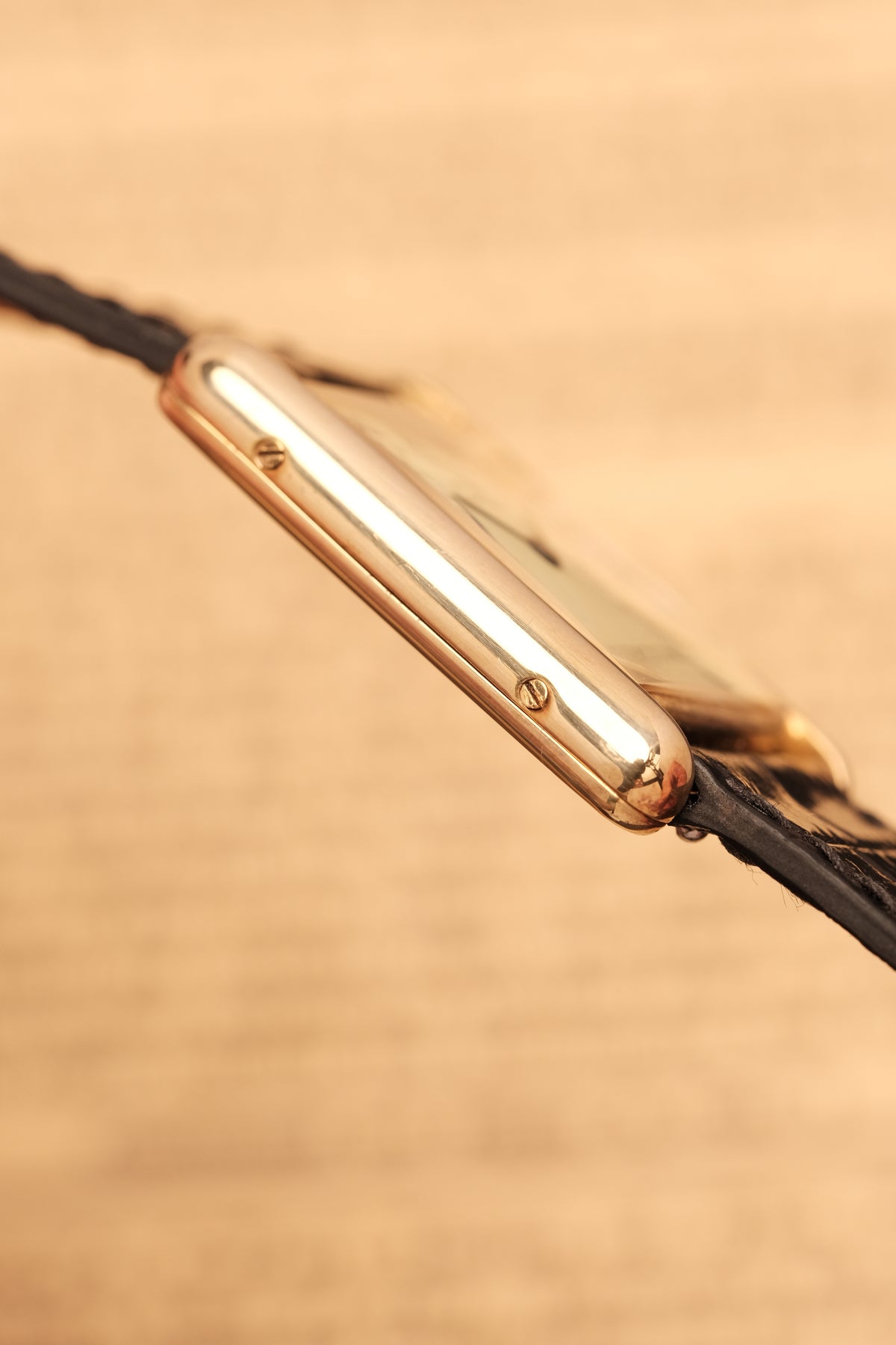 CARTIER MUST DE TANK VERMEIL (LM 23x31mm) ROMAN DIAL QUARTZ