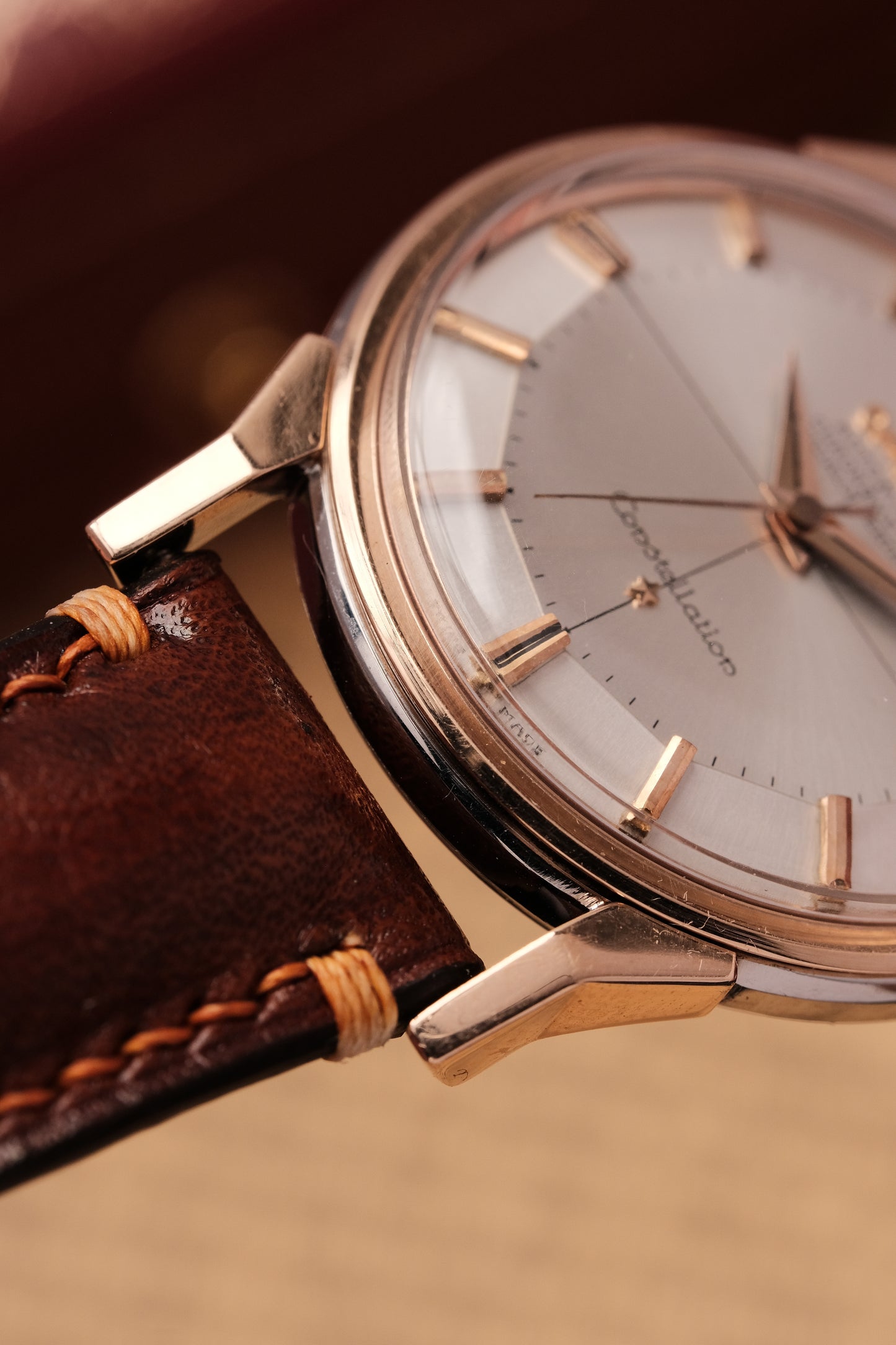 1966 OMEGA CONSTELLATION PIE PAN DOG LEG CROSS HAIR DIAL  ROSE GOLD  AUTOMATIC CHRONOMETER REF. 168.005