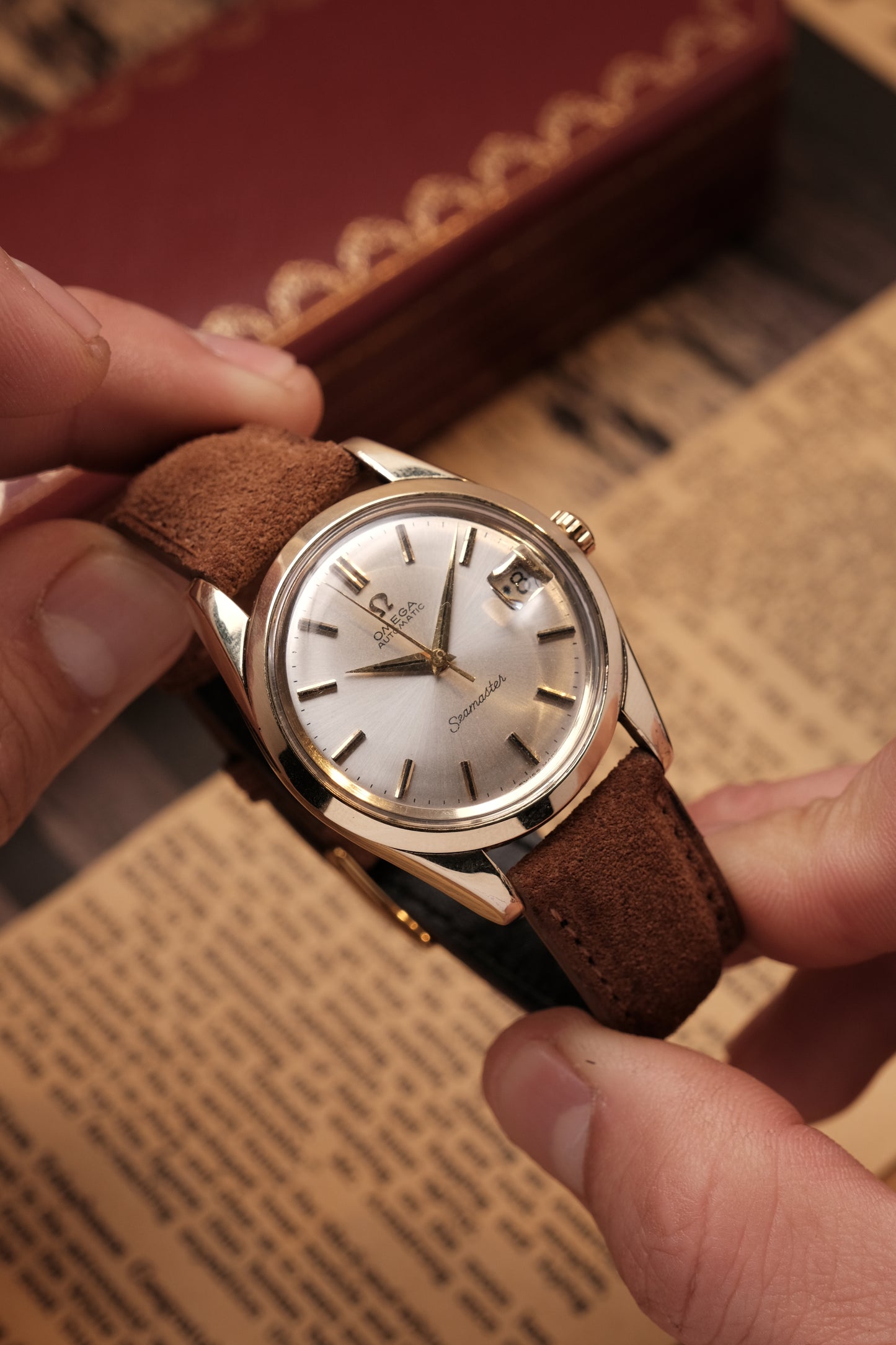 Vintage Omega Seamaster Automatic Gold Capped 166.010-63 ( Sapphire case back)