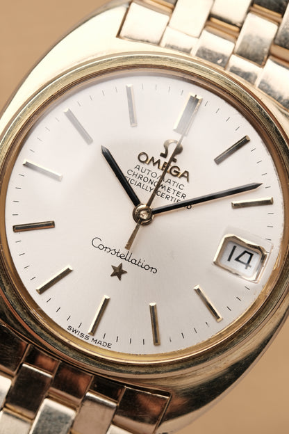 1969 OMEGA Constellation C-shape Day Chronometer White Dial - 168.017