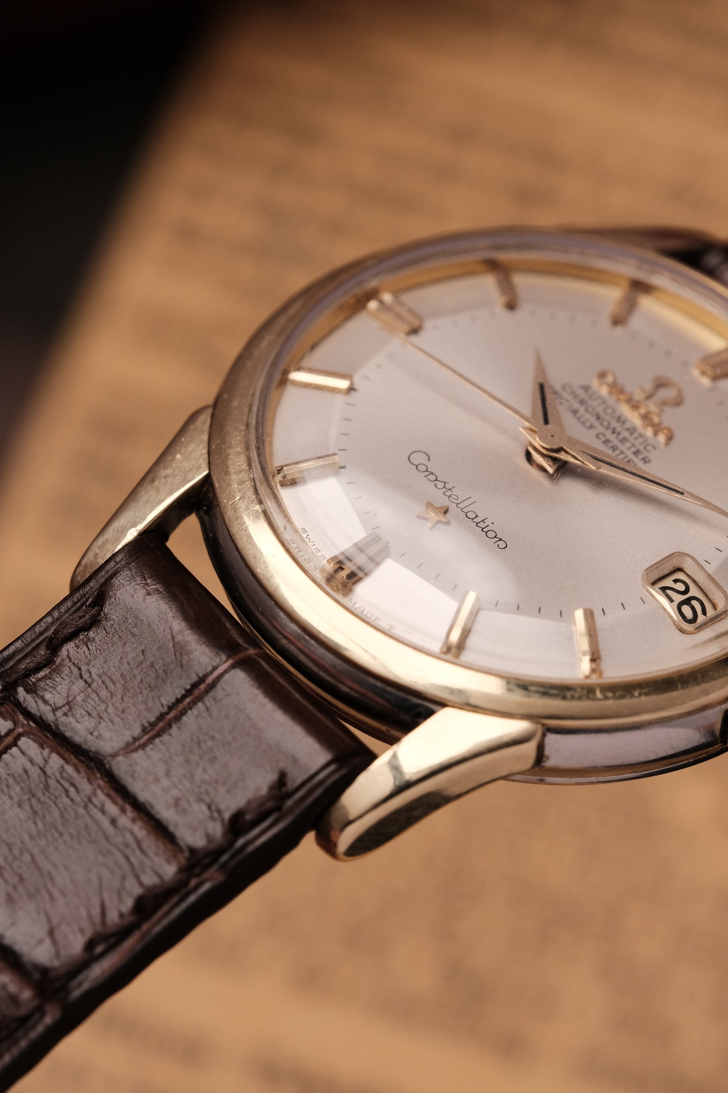 1959 Omega Constellation Pie Pan Gold Capped  Dial REF. 14393-8- SC