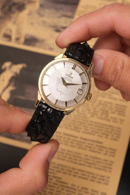 1963 OMEGA CONSTELLATION PIE PAN DOG LEG White Dial AUTOMATIC CHRONOMETER REF. 168.005