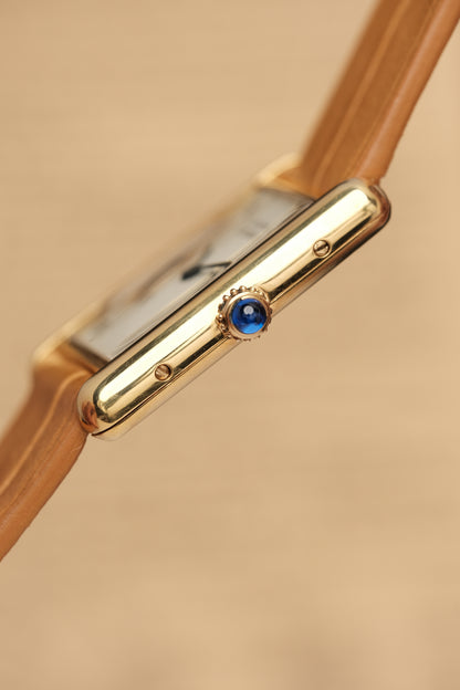 CARTIER MUST DE TANK VERMEIL (LM 23x31mm) COLUMN DIAL QUARTZ Ref.681006