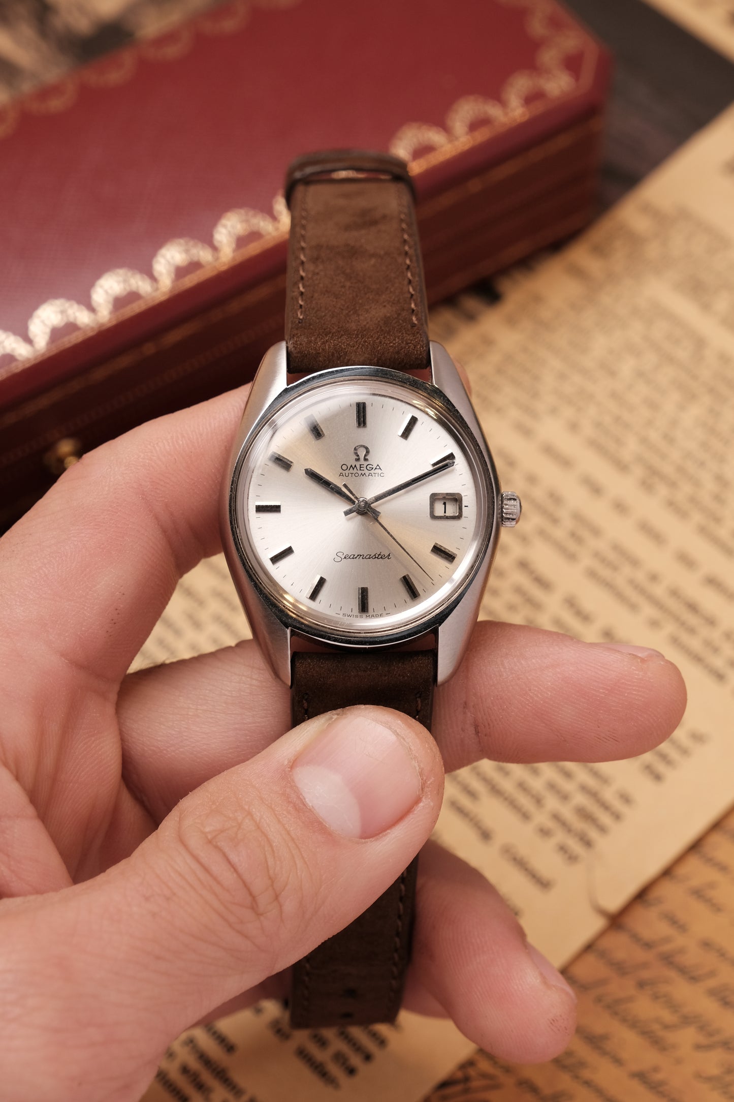 OMEGA Seamaster 166.067 Cal.565 Date Silver Dial Automatic Watch