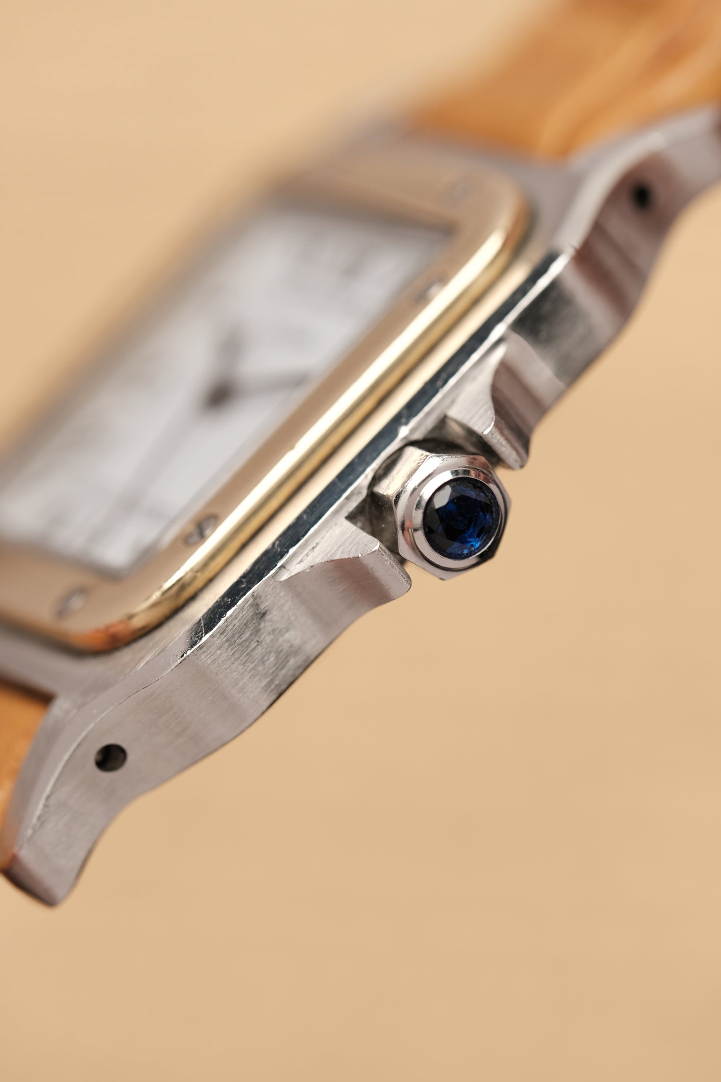 Cartier Santos Carree 2961 Large( 29x41mm)  White Romans Automatic 1980