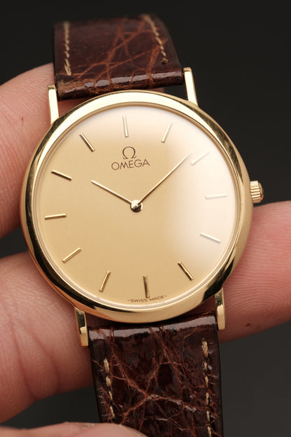 Omega De Ville Ref.1950075.2 Ultra Thin Gold Quartz