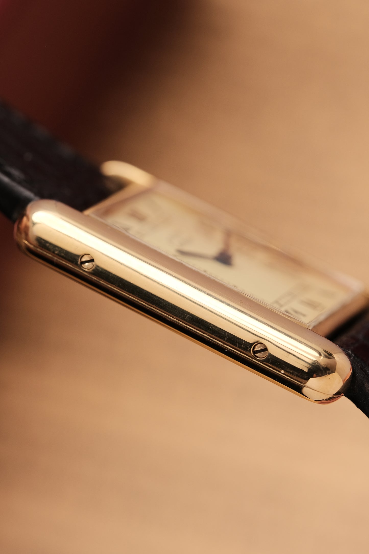 CARTIER MUST DE CARTIER TANK VERMEIL ROMAN DIAL REF. 681006