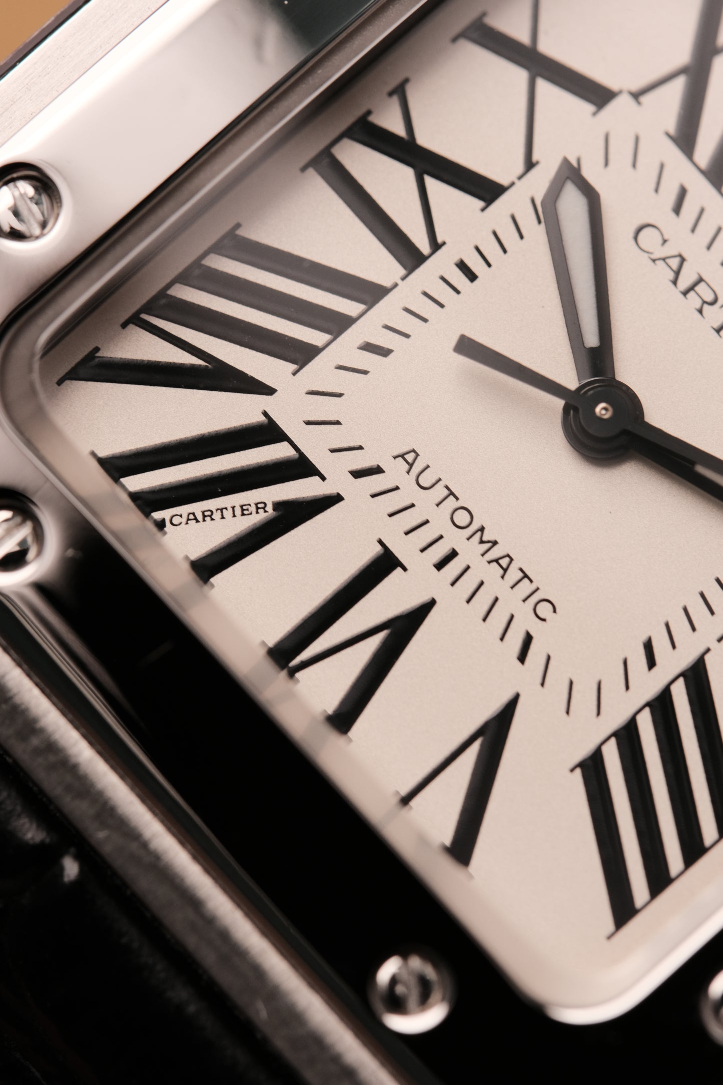 (Full set) Cartier Santos 100 W20126X8 2878 MM White 33mm Automatic Watch