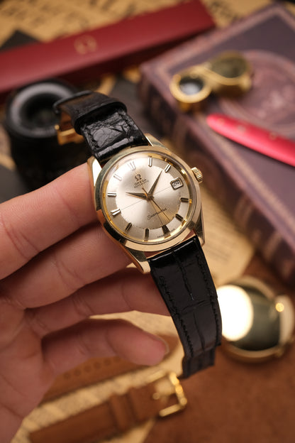 Vintage Omega Seamaster Automatic Pie Pan Dial Gold Capped 166.010-63 (Rare)