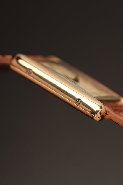 CARTIER MUST DE TANK VERMEIL (LM 23x31mm) ROMAN DIAL QUARTZ