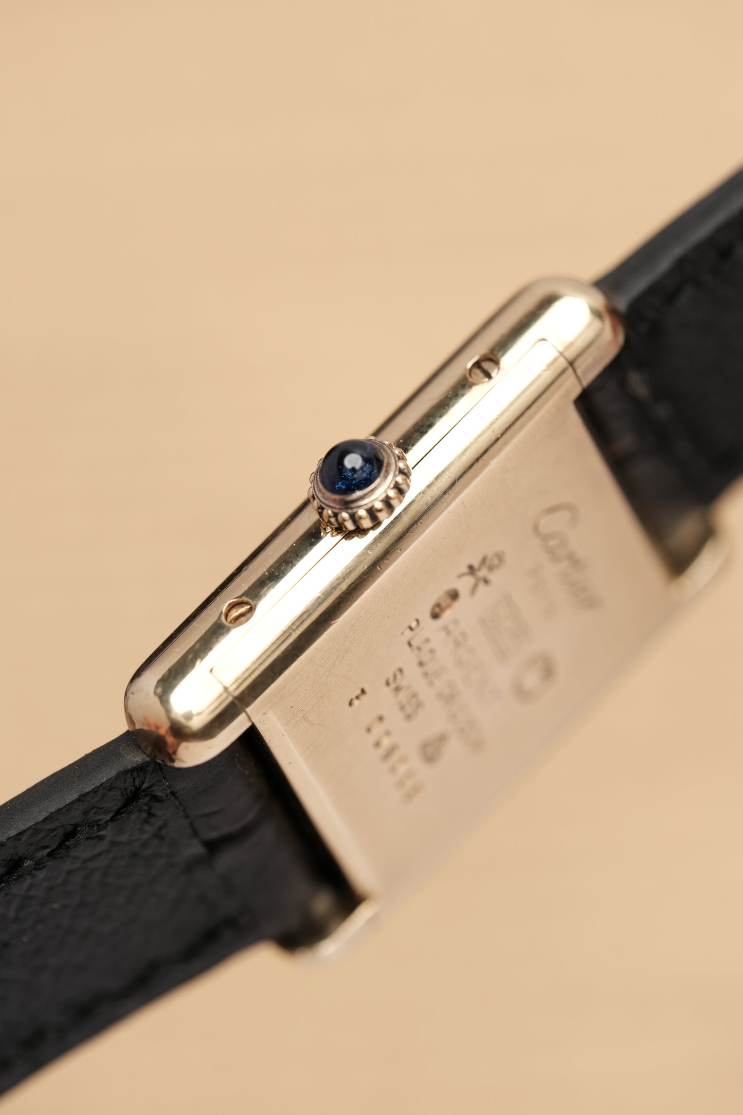 Vintage Cartier Must De Tank Vermeil (SM 20x28mm) ROMAN DIAL Hand Windding Ref.3096998