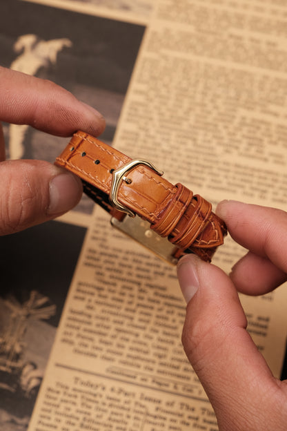 1990's CARTIER MUST DE CARTIER TANK VERMEIL ROMAN DIAL Quartz