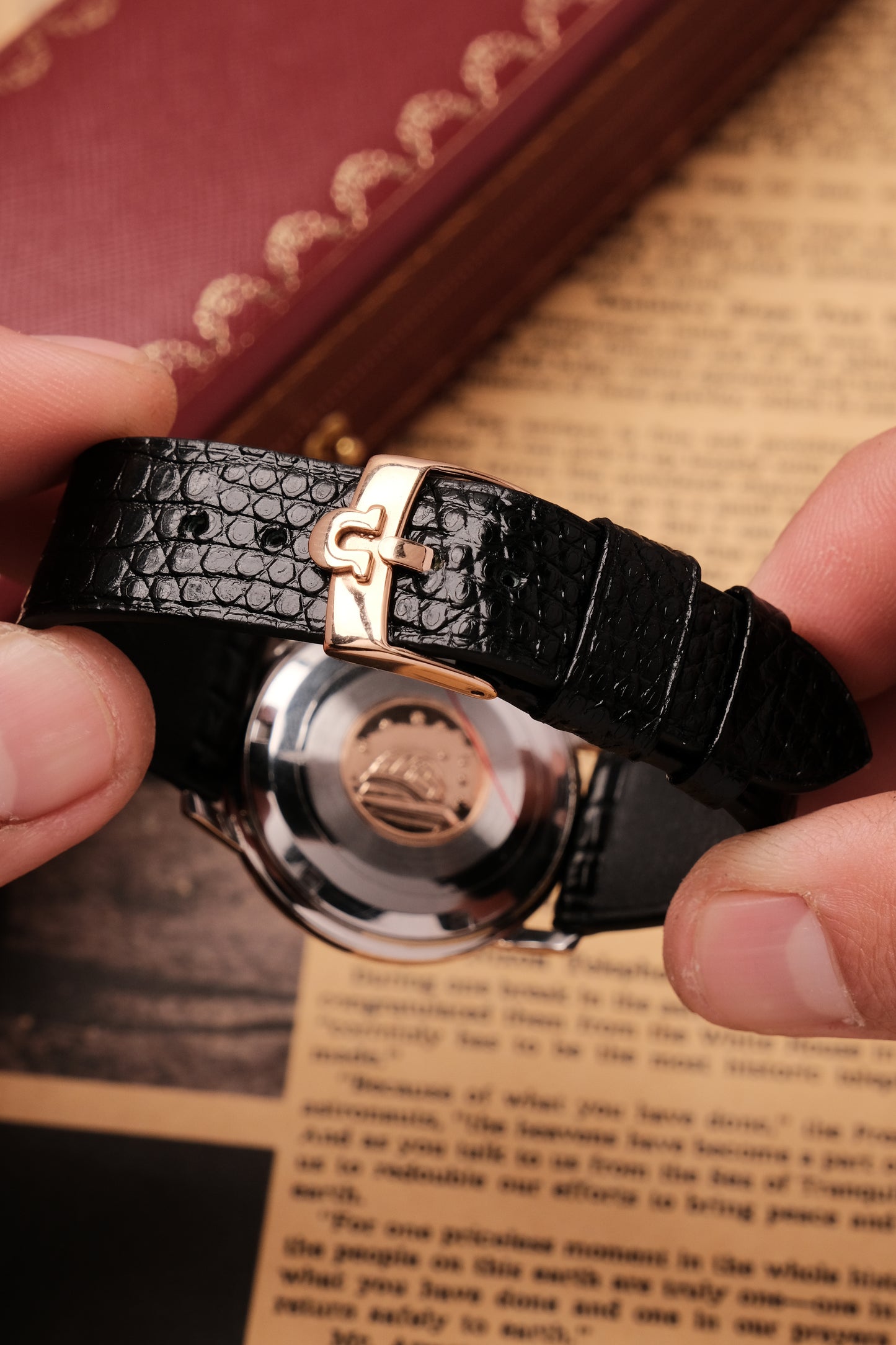 1967 OMEGA CONSTELLATION PIE PAN ROSE GOLD CHRONOMETER REF 168.010