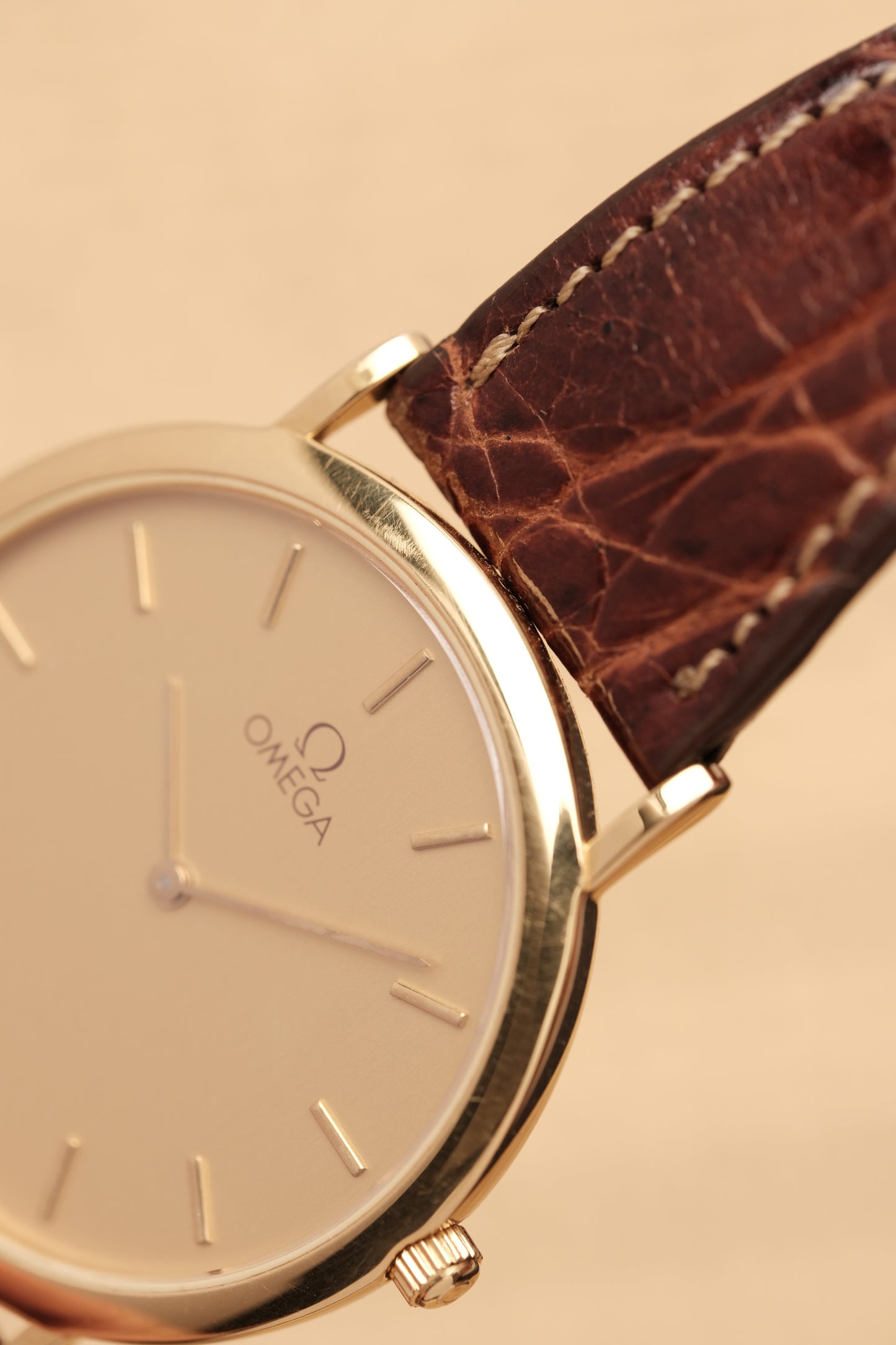 Omega De Ville Ref.1950075.2 Ultra Thin Gold Quartz