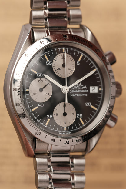 1996 Omega Speedmaster Reverse Panda Chronograph Automatic Date 3511.50 Cal. 1155 + BOX and Paper