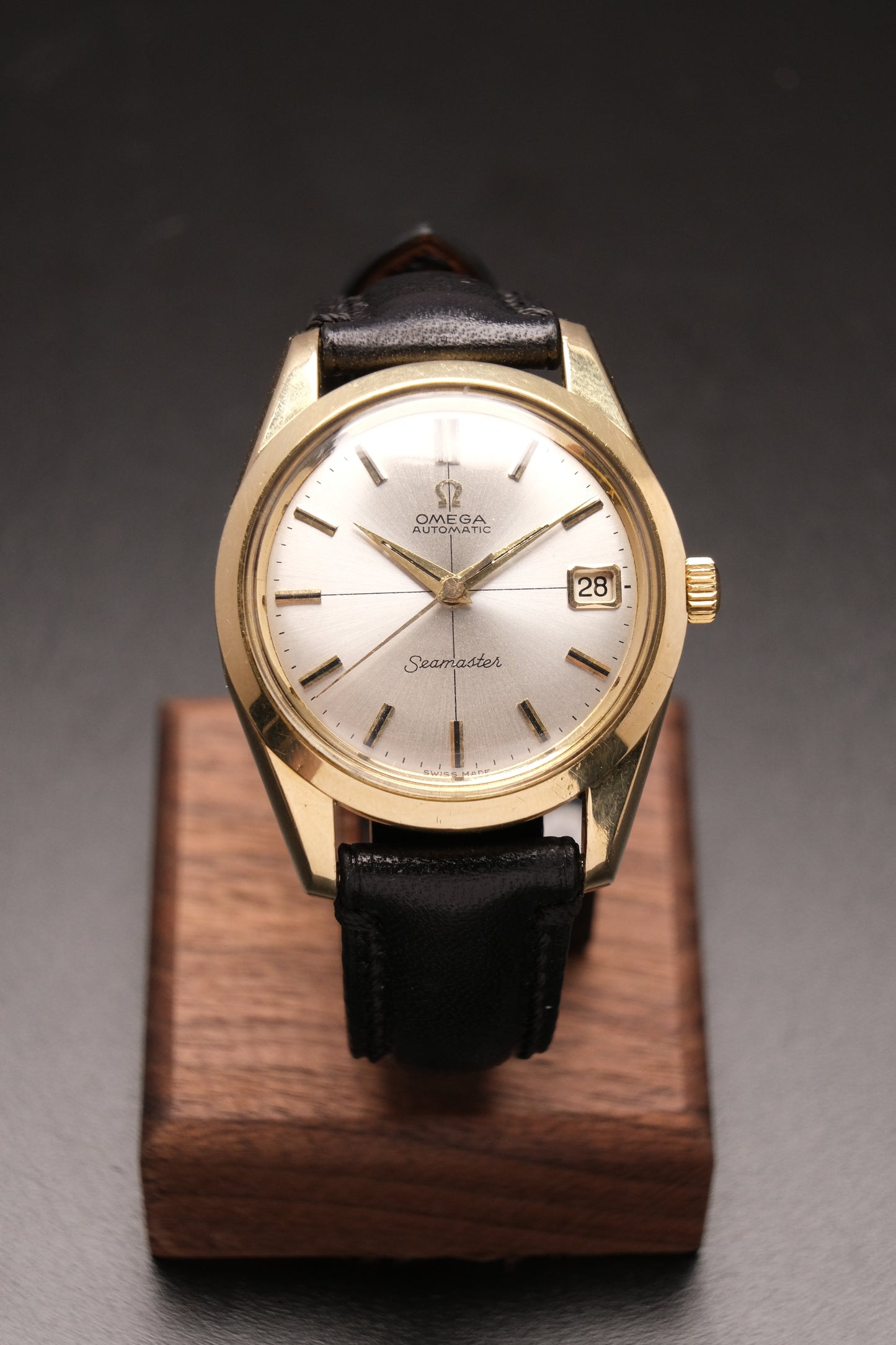 Vintage Omega Seamaster Automatic Gold Capped  Cross hair dial 1960's
