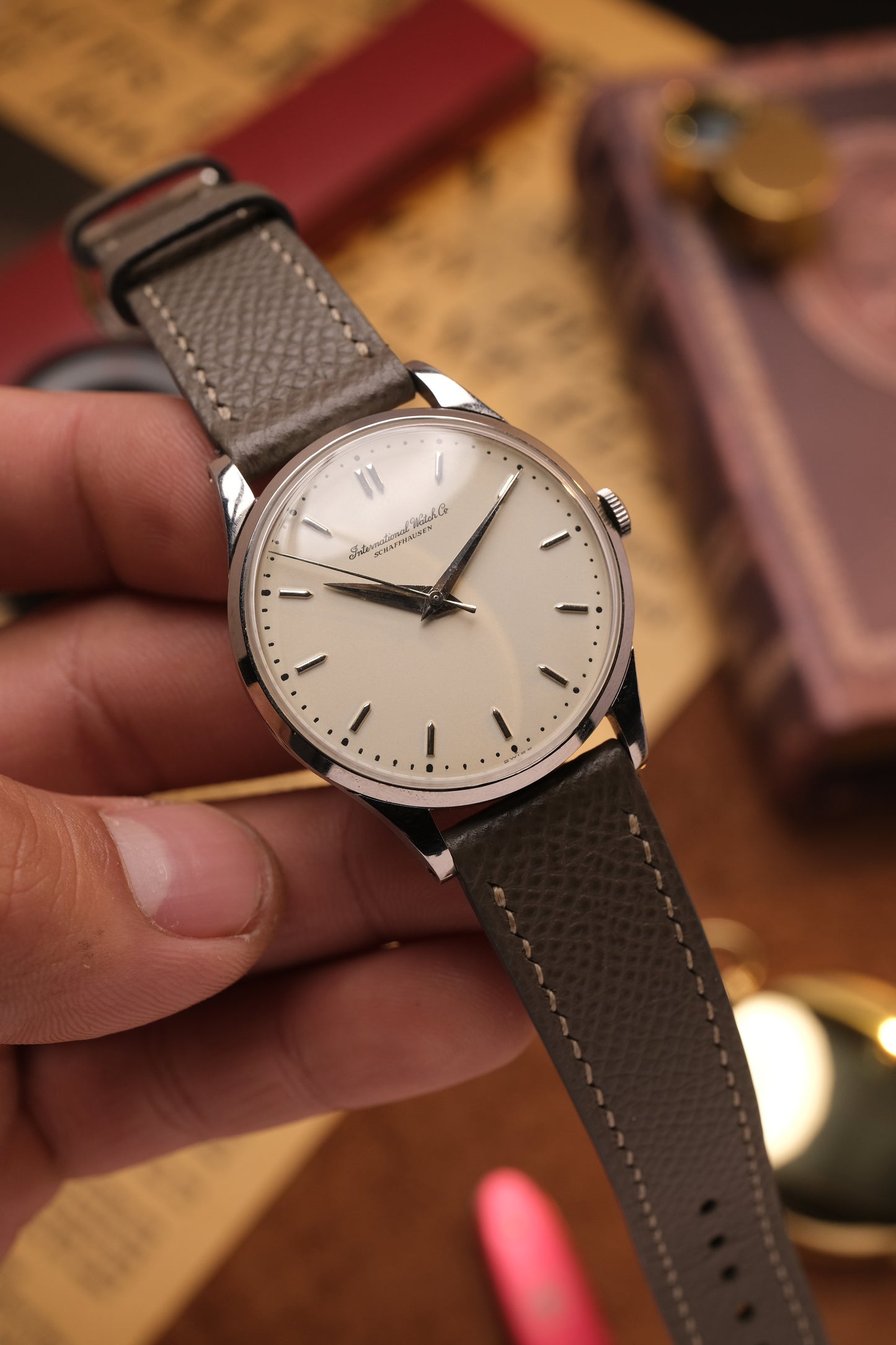Calatrava IWC SCHAFFHAUSEN Cal.89 White Dial Hand Winding