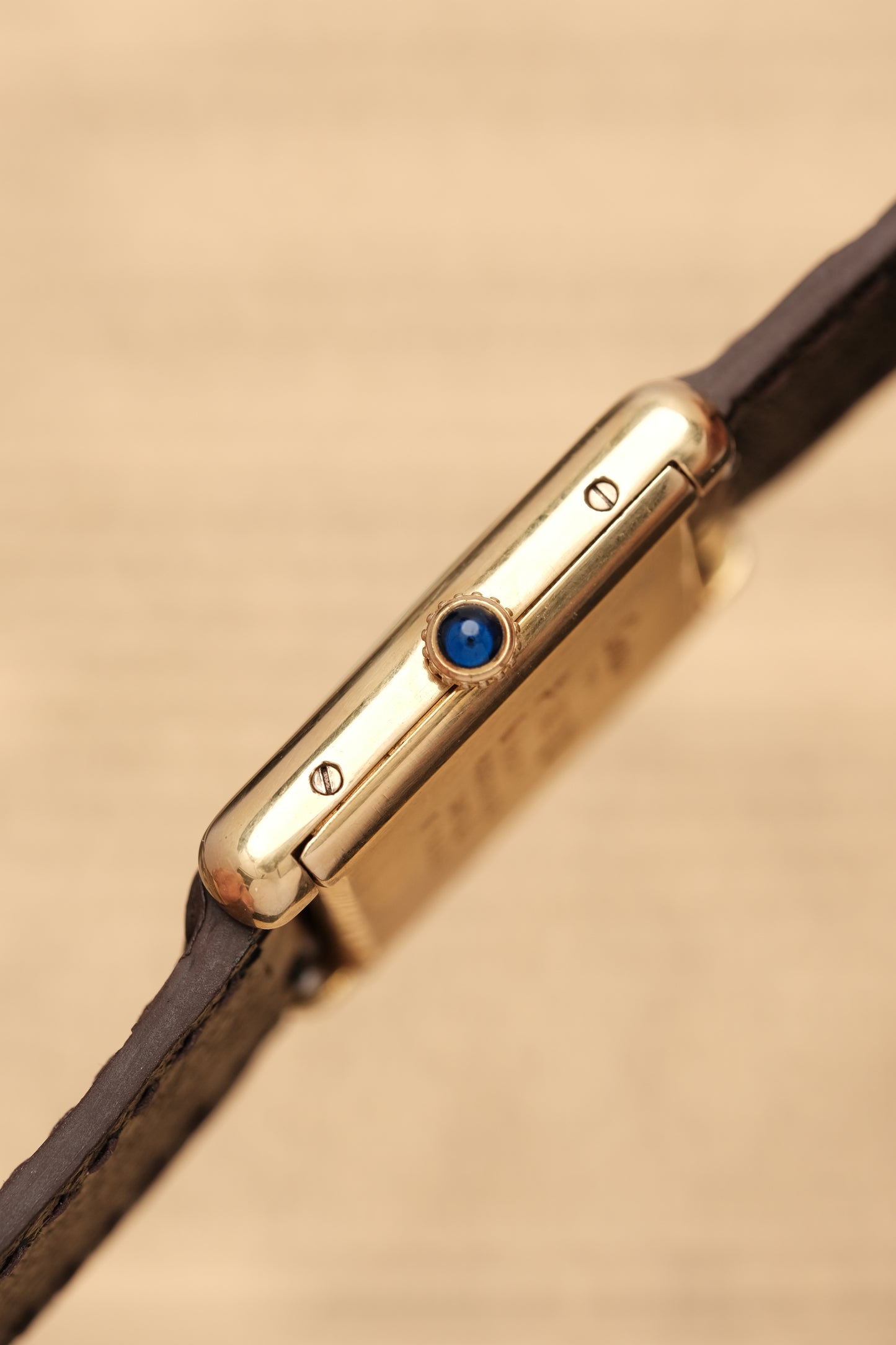 CARTIER MUST DE TANK VERMEIL (LM 23x31mm) ROMAN DIAL HAND WINDING