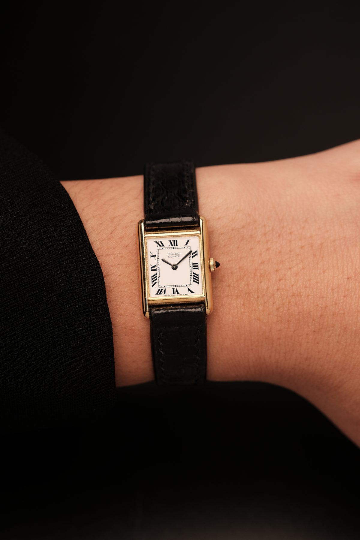 1986 Vintage Japan Mini Seiko Tank 2C20-6550 (17x25mm)