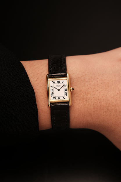 1986 Vintage Japan Mini Seiko Tank 2C20-6550 (17x25mm)