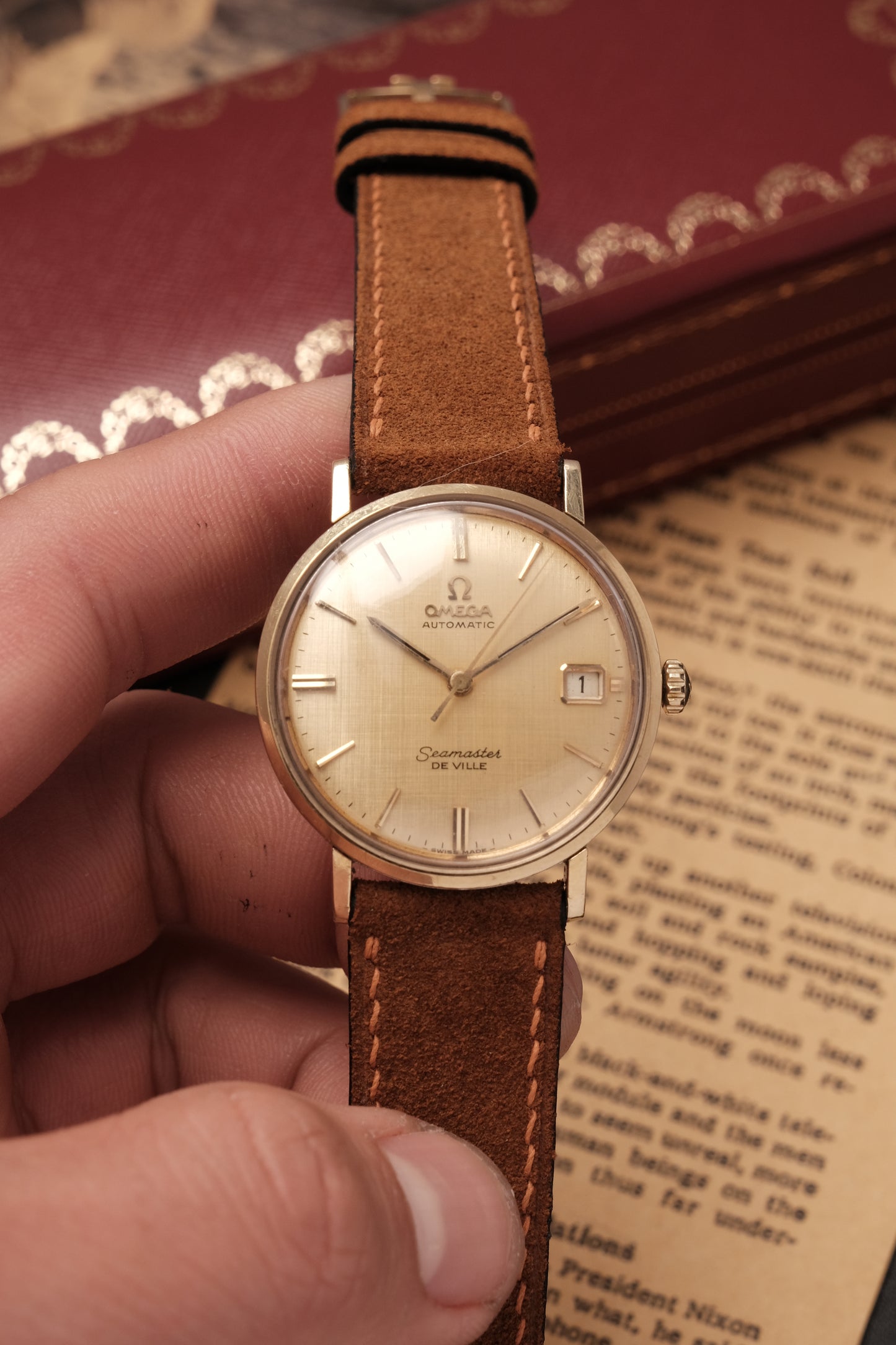 1959 Omega Seamaster De Villé Automatic  Linen Dial 14700-3-SC or 166.020