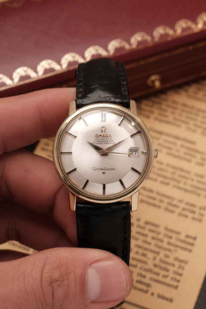 1966 OMEGA CONSTELLATION PIE PAN CHRONOMETER REF 168.010 Gold Cap