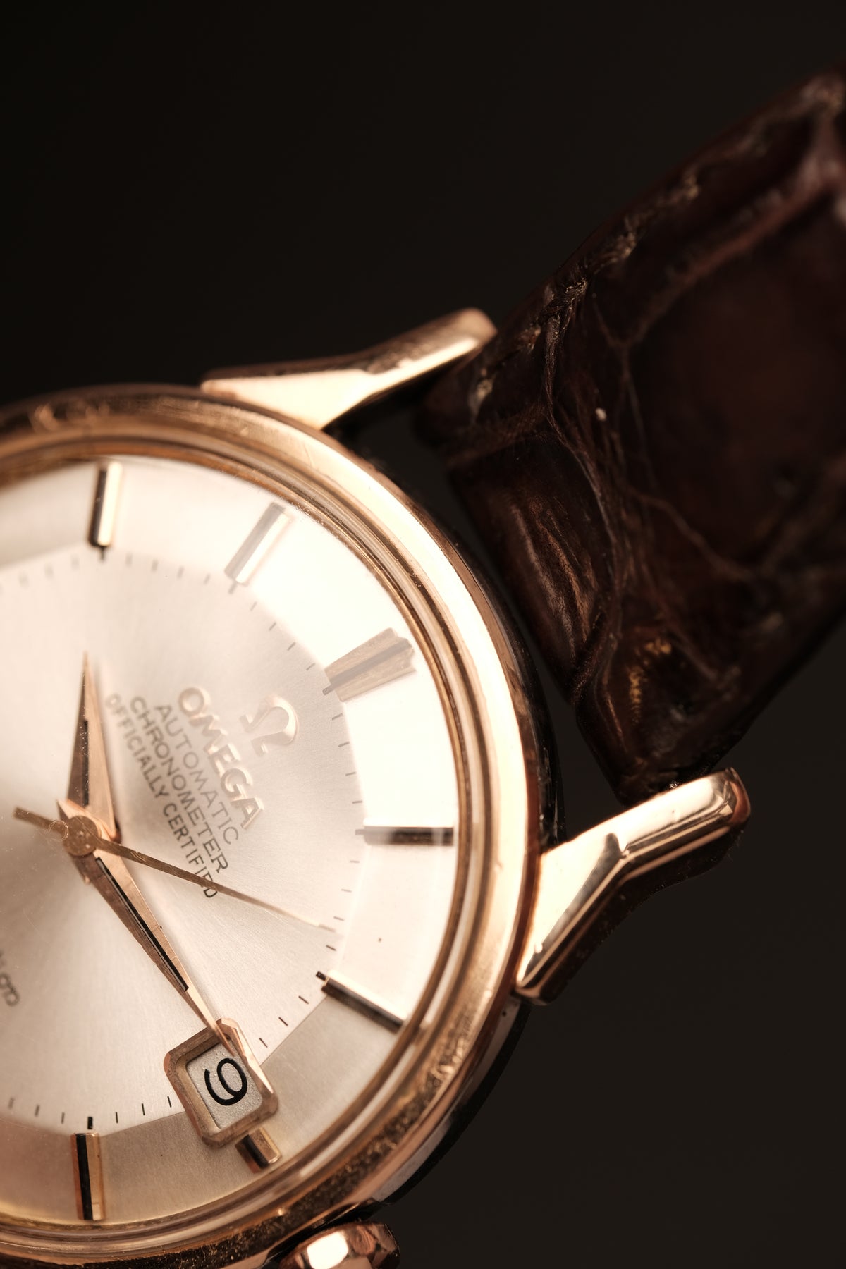 1964 OMEGA CONSTELLATION PIE PAN DOG LEG White Dial Rose Gold AUTOMATIC CHRONOMETER REF. 168.005