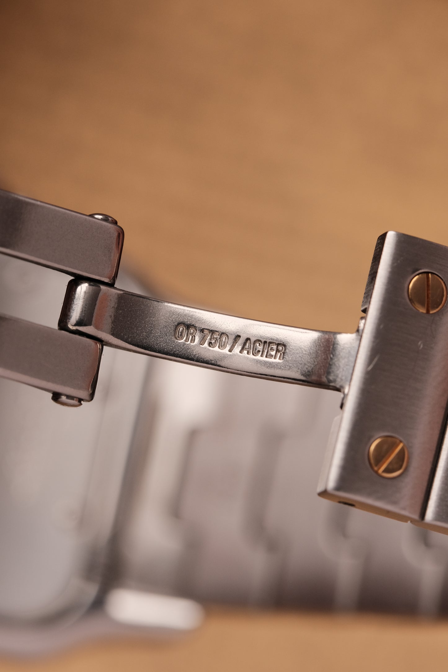 Cartier Santos Galbée 1566 Gold/Steel White Dial 29x41mm Y2K