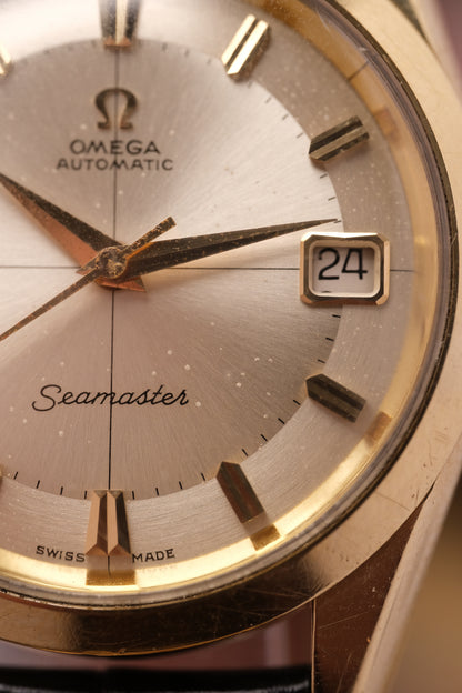 Vintage Omega Seamaster Automatic Pie Pan Dial Gold Capped 166.010-63 (Rare)