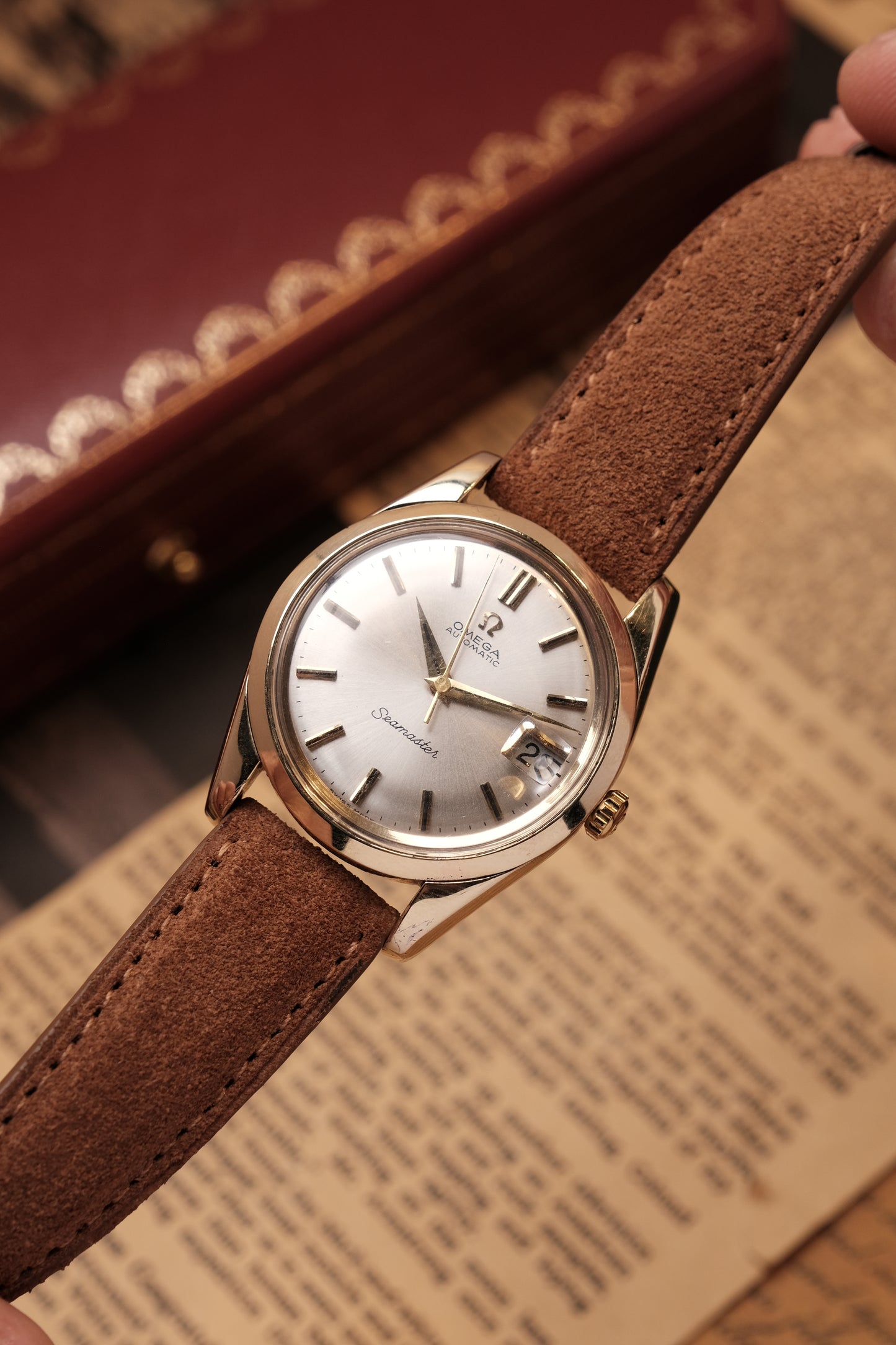 Vintage Omega Seamaster Automatic Gold Capped 166.010-63 ( Sapphire case back)